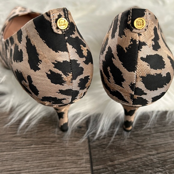 Brand new in box Cole Haan leopard print heels, size 10B - Picture 4 of 9